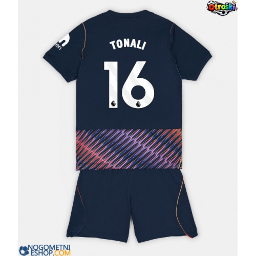 Otroški Nogometni dresi Tottenham Hotspur Sandro Tonali #16 Gostujoči 2026-27 Kratek Rokav (+ Kratke hlače)